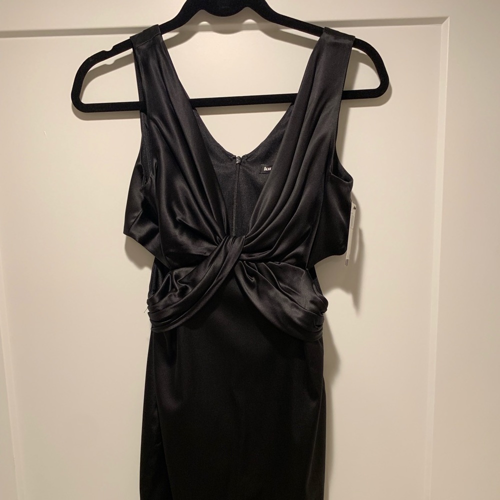 Black formal cut out dress